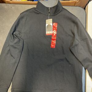 Ted Baker Black 1/4 Zip-Up Sweater